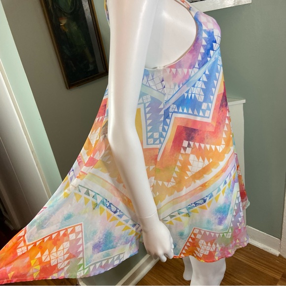 Show Me Your MuMu salvation mountain Southwestern trapeze tunic top blouse xs - Picture 7 of 12